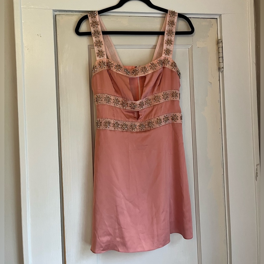 For Love and Lemons Opal Pink Mini Dress